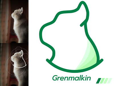 Grenmalkin circle logo design graphic design icon illustration logo