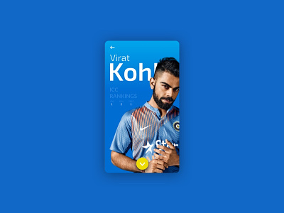 ESPN Player Profile blue cricket mobile profile theme