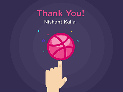 Dribbble Debut Shot debut player thank you