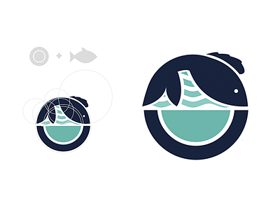Logo Design Concept fish logo restaurant sea