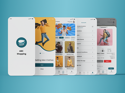 Online Shopping App UI Concept app branding design icon illustration logo typography ux vector