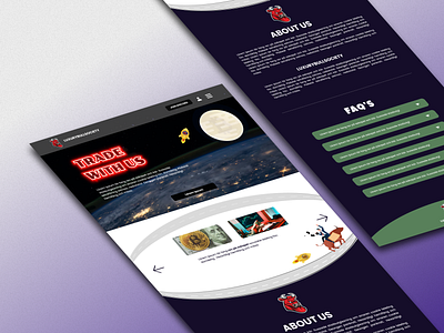 Trade NFTs (Web UI UX Design) branding design graphic design icon illustration logo typography ui ux vector