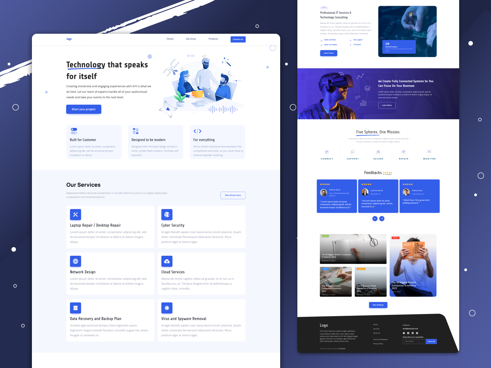 Digital Agency Landing Page by Muhammad Arslan Ibrahim on Dribbble