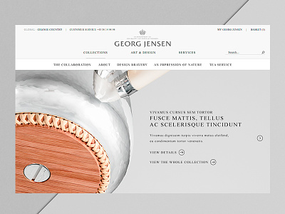 Georg Jensen — Marc Newson big images campaign danish design gallery georg jensen jewellery marc newson