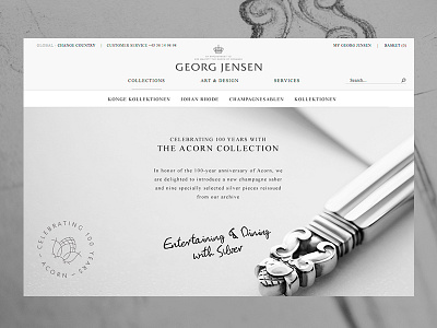 Georg Jensen — Acorn Collection acorn big images campaign danish design gallery georg jensen jewellery