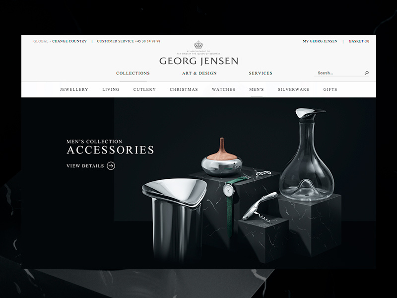 Georg Jensen — Mens Collection georg jensen danish design big images acorn jewellery gallery campaign