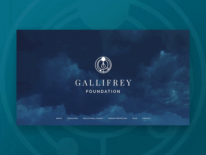 The Gallifrey Foundation animation desktop fullscreen video home motion navigation sea svg video water