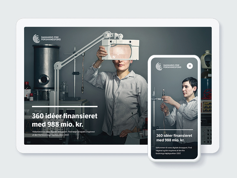 Annual Report clean ux ui web landing simple image mobile research annual report