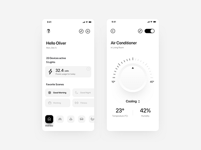 Smart Home – Mobile App Wireframes analytics app app design automotive clean ui high fidelity hire me hireme ios minimal mobile sketch smart home smarthome statistics ui ux wireframe wireframes