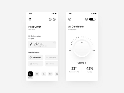 Smart Home – Mobile App Wireframes