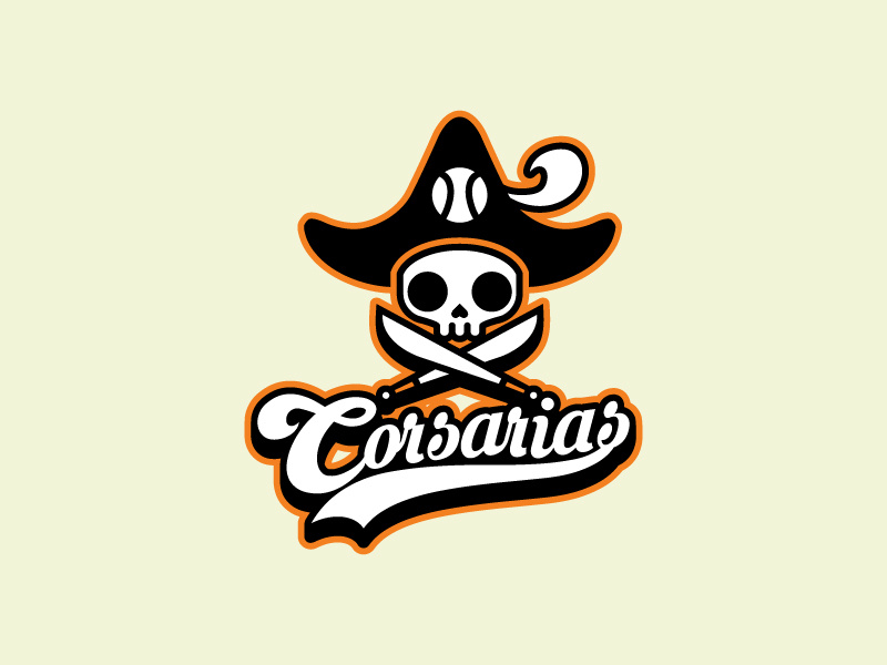 Corsarias Logo josuecp logo logo baseball. softball logo pirates corsarias