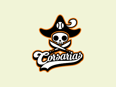 Corsarias Logo corsarias josuecp logo logo baseball. softball logo pirates