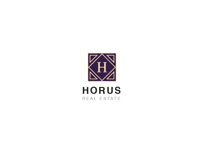 HORUS horus josh0990 josh0990z logo design luxury logo purple logo real estate