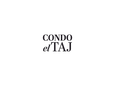 CONDO EL TAJ - LOGOTIPO