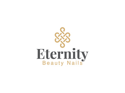 Eternity Logo design eternity gold logo infinity infinity logo josh0990z joshy yellow josuecp logo nails logo