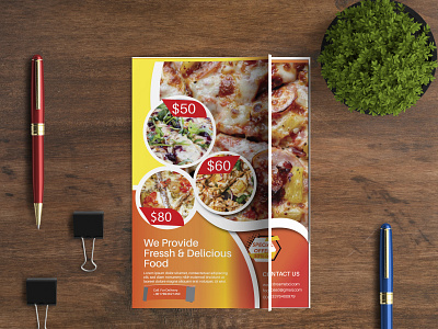 FOOD FLYER banner business flyer corporate flyer design flyer design food flyer graphic design