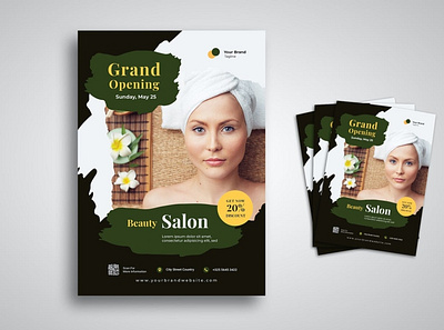 spa flyer banner flyer design graphic design social media post spa flyer