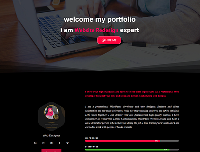 Portfolio Design WordPress website wordpress