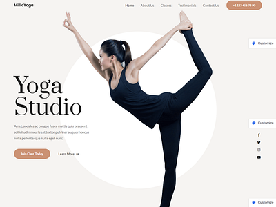 yoga website design