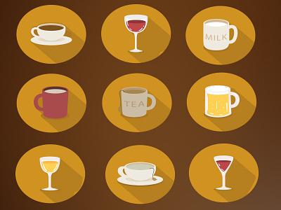 New Coffee Iconz brown coffee cup flat free icon illustration love psd vector