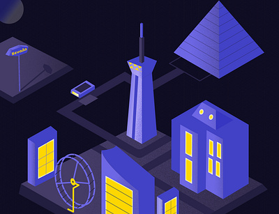 Isometric vegas city 3d adobe illustrator art branding color design flat design graphic design illustrate illustration isometric isometric illustration logo motion design ui vector