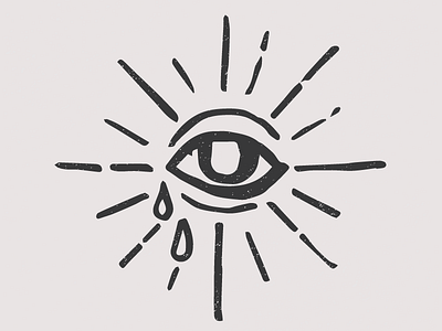 The All-Seeing Cry crying design eye hand drawn illustration rough sketch texture