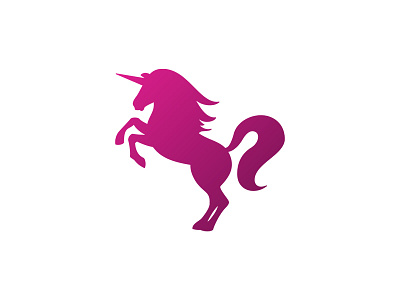 Unicorn #3 design gradient horse monogram pink pink gradient unicorn vector