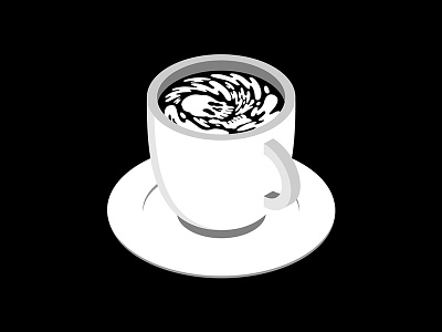 Bad Omen bad omen coffee coffee cup cup foam halloween haunted isometric laughing skull mug skull spooky
