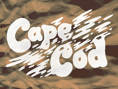 Cape Cod blobs cape cod hand lettering lettering sand waves