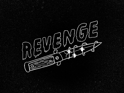 Served cold barbed wire creepy hand lettering ides of march julius caesar revenge switchblade