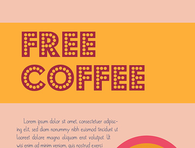 FREE COFFEE branding design graphic design illustration vector