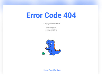 Error Code 404 Dino