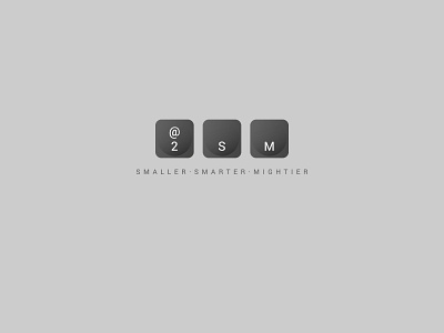 SMALLER. SMARTER. MIGHTIER branding design graphic design illustration typography ui vector