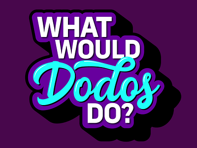 DODOs animal crossing design dodo fanart typeface typography what would dodo do