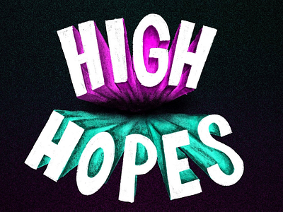 GOTTA HAVE HIGH HOPES apple digital high hopes ipad lettering mock 3d panic at the disco procreate