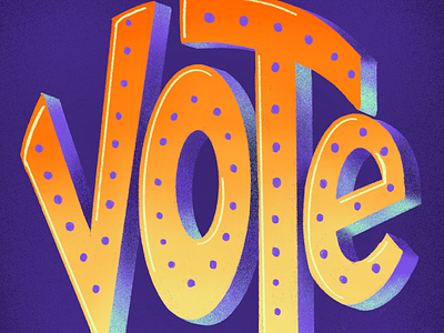 2020 - VOTE lettering procreate vote vote2020