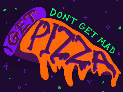 PIZZA drawing hand lettering pizza procreate wtfshouldiletter