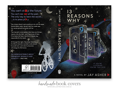 '13 Reasons Why' Book Cover Design book cover book design cover art digital art graphic design illustration packaging