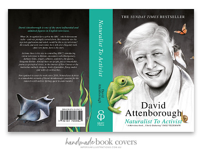David Attenborough's biography Book Cover Design book cover book design cover art design digital art graphic design illustration packaging