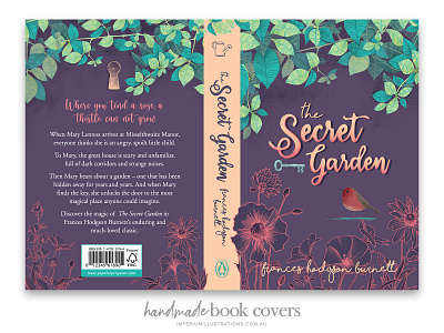 'The Secret Garden' Book Cover Design book cover book design cover art design digital art graphic design illustration packaging