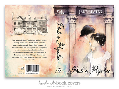 'Pride & Prejudice' Book Cover Design book cover book design cover art design digital art graphic design illustration packaging