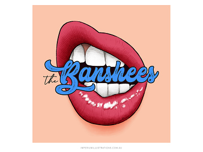 'The Banshees' Podcast Cover Art cover art cover design design digital art illustration lettering podcast podcast art podcast artwork podcast branding podcast cover