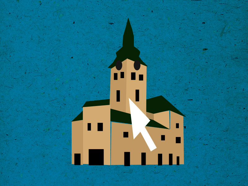 topic: our city on web triangles opener otvarac disussion evenings poster topics illustration
