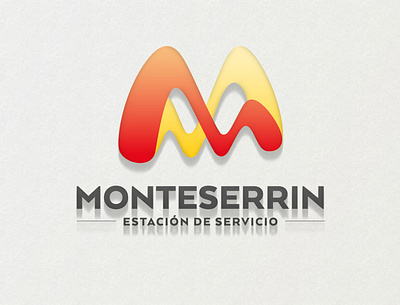 Monteserrin - Estación de Servicio gas gasoline logo logodesign logotype