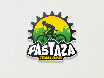 Pastaza Team Bike bike bikes brand green logo logodesign mascot shot team teambike yellow