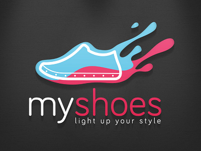 MuShoes branding graphic design logo logotipo red shot vector