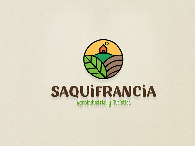 logo Saquifrancia cacao cocoa farm logo logotipo shot vector