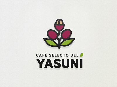 Café Yasuní amazon branding logo logotipo shot vector
