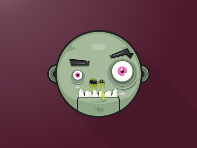 Luchador - Serie Mocos angry fighter green illustrator ilustration mascot mucus purple vector