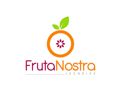 Fruta Nostra fruit green logo orange purple terra